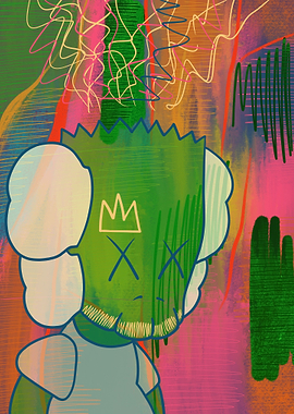 Kaws Dolls unique abstrac