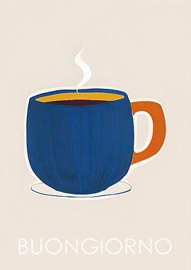 Buongiorno Coffee Poster