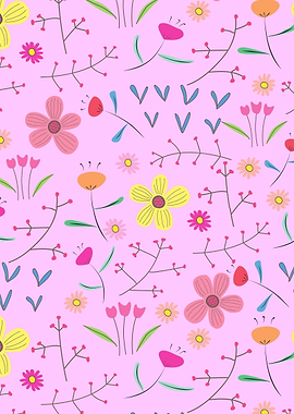 Pink Flowers Pattern