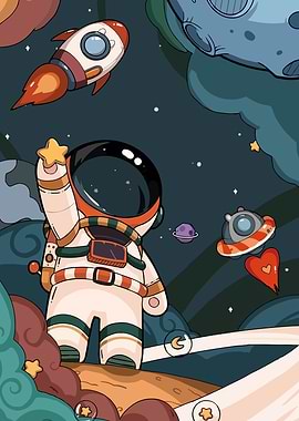 cute astronaut