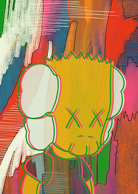 Kaws Dolls unique abstrac