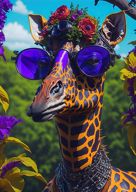 Giraffe Surreal Steampunk