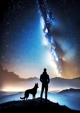 Night Galaxy Stargazing