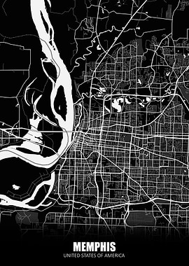Memphis USA Map