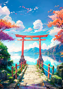 Torii of Peace in Hakone