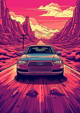 Car Retro Synthwave