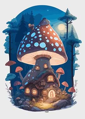 Fairy Mushroom House 08