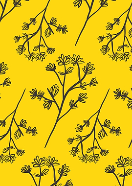 Yellow Flowers Pattern