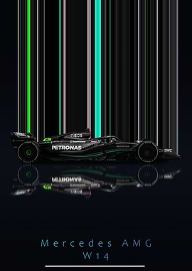 Mercedes AMG W14 F1 Car