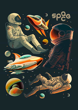 Retro Space Poster