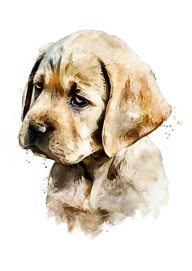 Labrador Puppy Watercolor