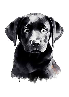 Labrador Puppy Watercolor