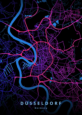Dusseldorf Germany Map
