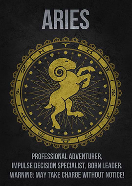 Aries Funny Zodiac Sign