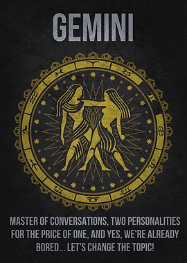 Gemini Funny Zodiac Sign