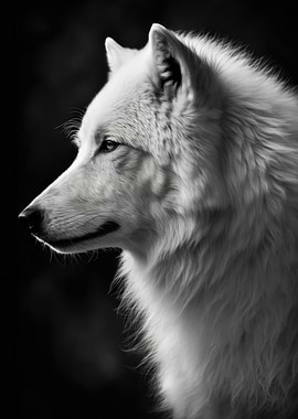 Arctic Wolf Portrait
