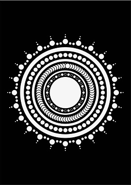 Abstract Spirograph Art