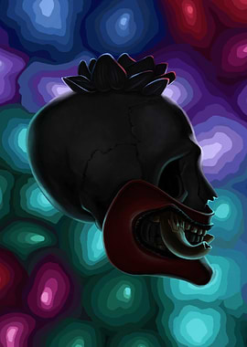 Psychedelic Skull Mask