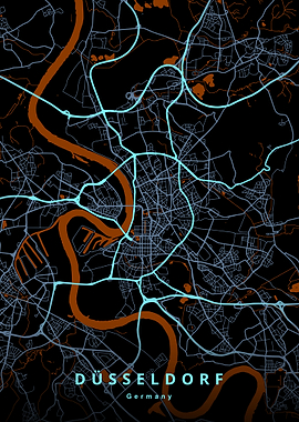 Dusseldorf Germany Map