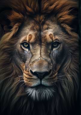 Beautiful Lion Portrait