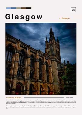 Glasgow photo poster