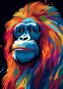Monkey Pop Art
