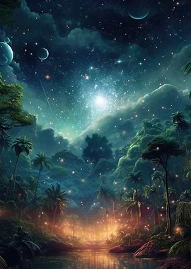 Jungle Night Sky