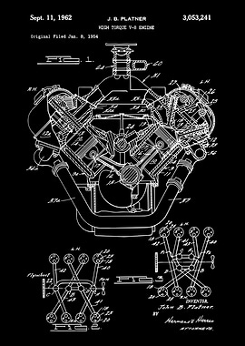 V8 Engine patent