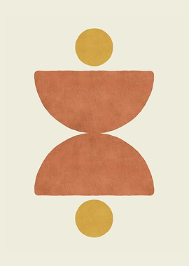 Half circle balance orange