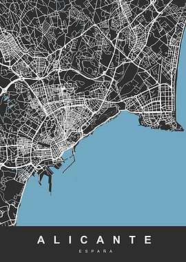 ALICANTE Spain Map