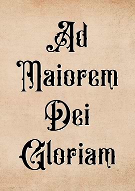 Latin Quote Glory of God