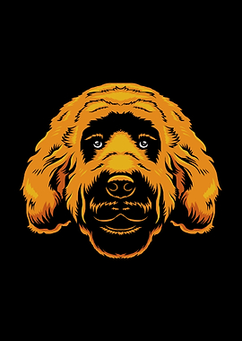 Goldendoodle Dog Face