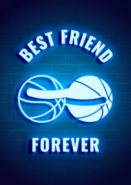 best friend ball neon
