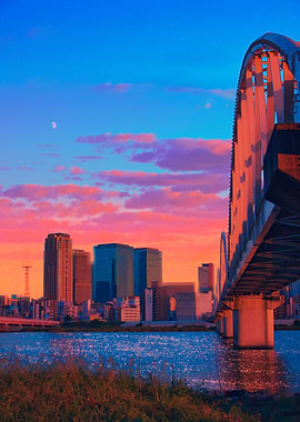 Soft Sunrise in Osaka