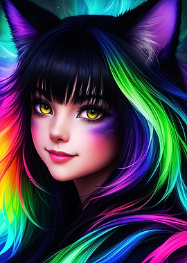 Beautiful Anime Cat Girl