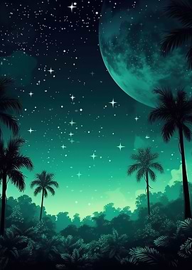 Jungle Night Sky