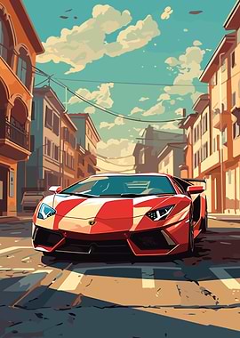 Car Illustration Minimalis