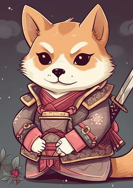 Dog Japan Shiba Samurai