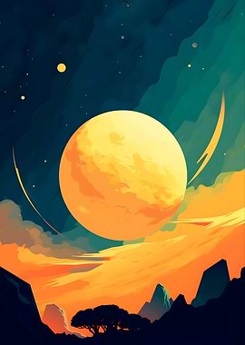 Sci-Fi Planet Scene 10