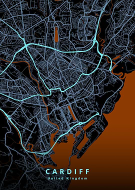 Cardiff Map