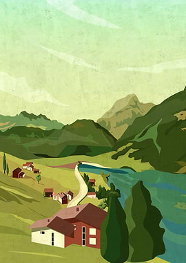 Norway landscape in summer