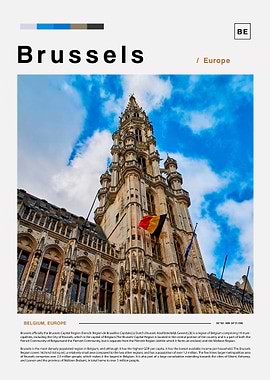 Brussels photo poster