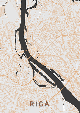 Riga City Map