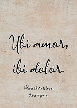 Latin Quote Ubi Amor
