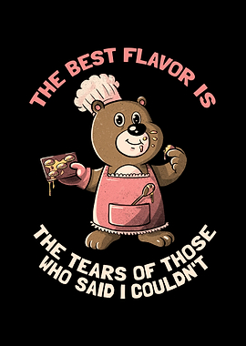 Chef Bear Cooking Quote