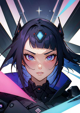 Girl with black hair