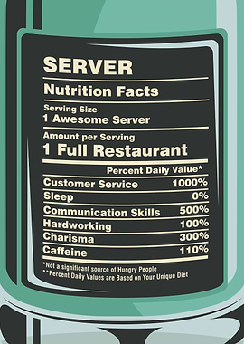 Server Nutrition Facts