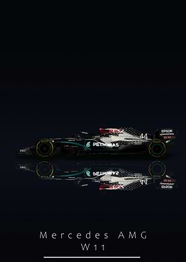 Mercedes AMG W11 F1 Car