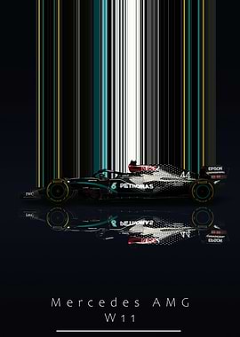 Mercedes AMG W11 F1 Car
