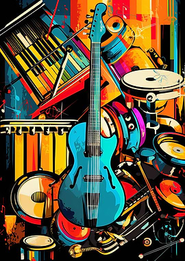 Pop art instruments